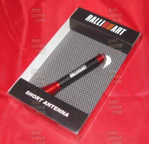 RALLIART Short Antenna アンテナ Sigma Speed RALLIART Carbon Fiber Short Antenna Fixed Type - Blue